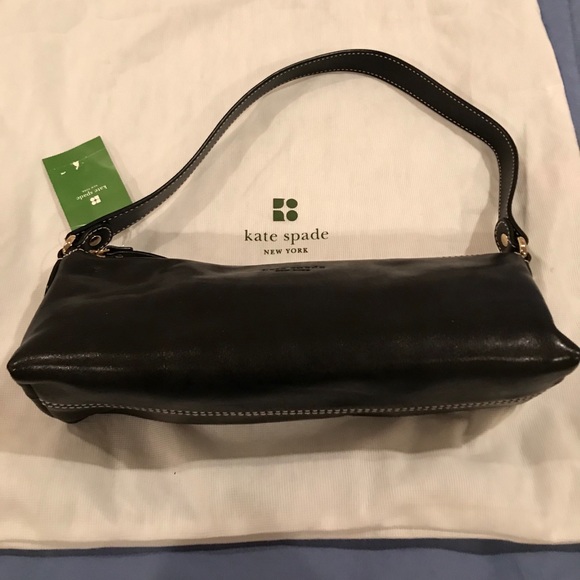 NWT Kate Spade Hudson Street Black Leather Bag - Picture 2 of 3